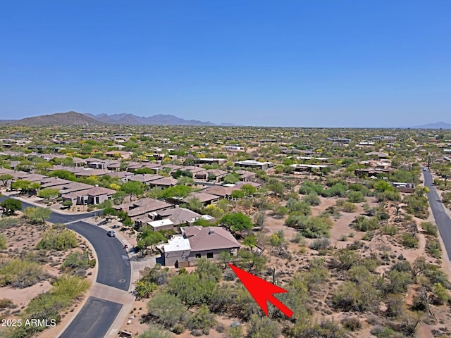 32516 N 68th Pl, Scottsdale, AZ 85266 - aerial view of residential area with mountains