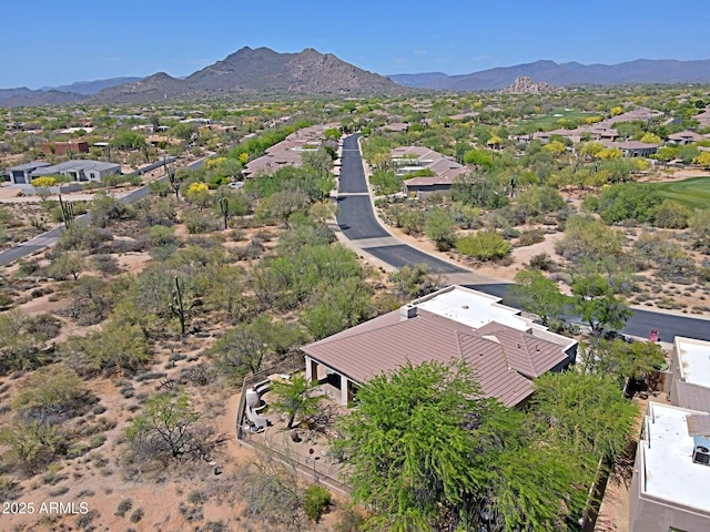32516 N 68th Pl, Scottsdale, AZ 85266 - aerial view of residential area featuring mountains