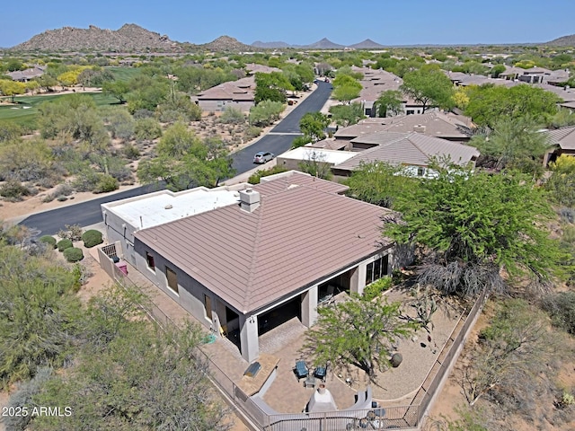 32516 N 68th Pl, Scottsdale, AZ 85266 - aerial view of residential area featuring a mountain backdrop