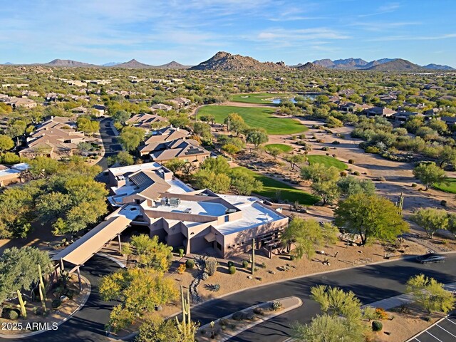 32516 N 68th Pl, Scottsdale, AZ 85266 - aerial perspective of suburban area with a mountainous background and a golf club
