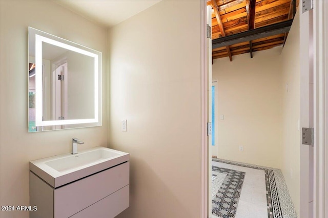 bathroom featuring vanity