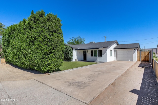 2336 E Flower St, Phoenix, AZ 85016 - single story home featuring stucco siding, a garage, driveway, and roof with shingles