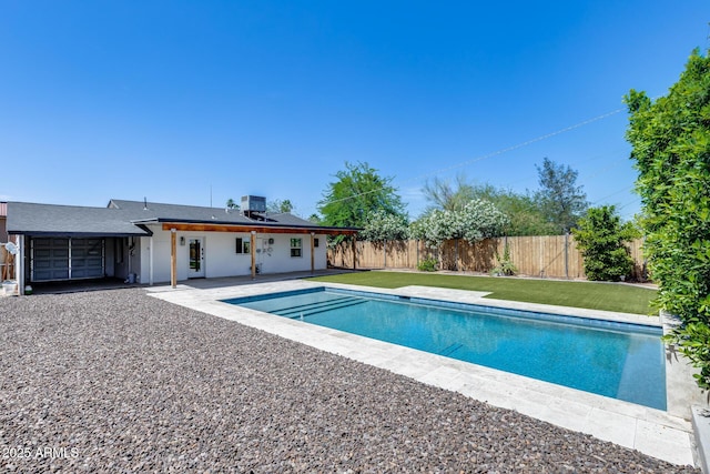 2336 E Flower St, Phoenix, AZ 85016 - view of swimming pool featuring central air condition unit and a patio