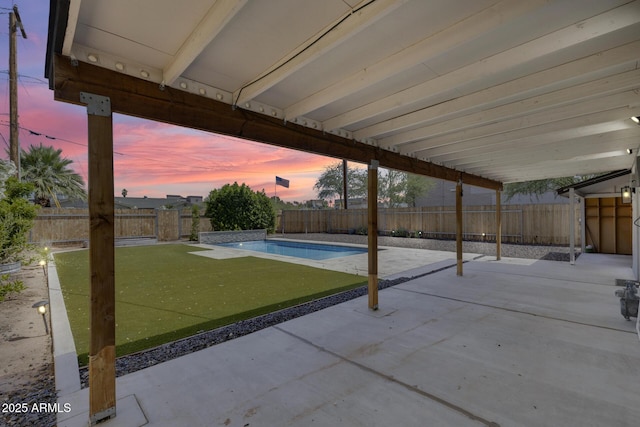 2336 E Flower St, Phoenix, AZ 85016 - view of patio / terrace featuring a fenced backyard