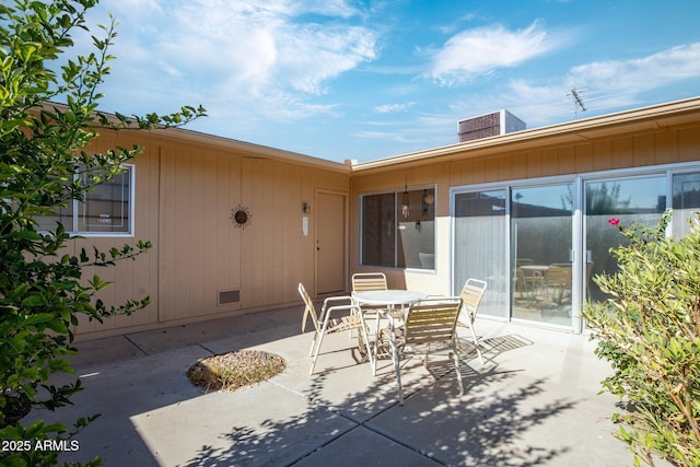 view of patio / terrace with central AC unit