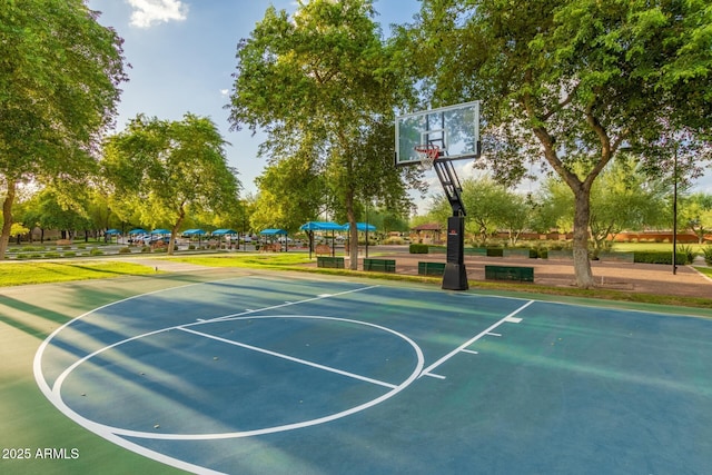 view of basketball court