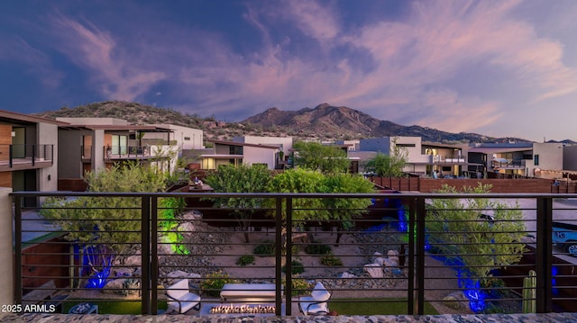 6525 E Cave Creek Rd Unit 40, Cave Creek, AZ 85331 - balcony featuring a mountain view and a residential view