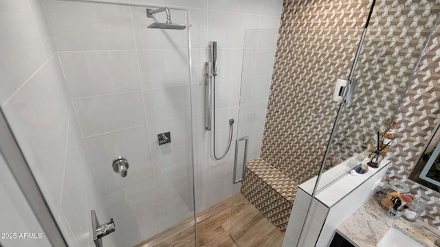 6525 E Cave Creek Rd Unit 40, Cave Creek, AZ 85331 - full bath with a shower stall and vanity