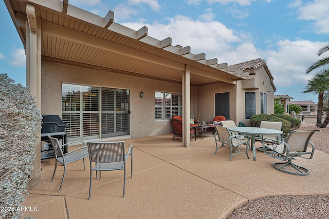 view of patio / terrace with area for grilling