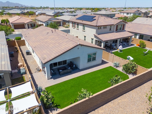 21595 S 225th Way, Queen Creek, AZ 85142 - aerial view with a residential view and a mountain view