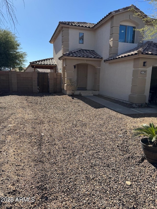 view of front of home