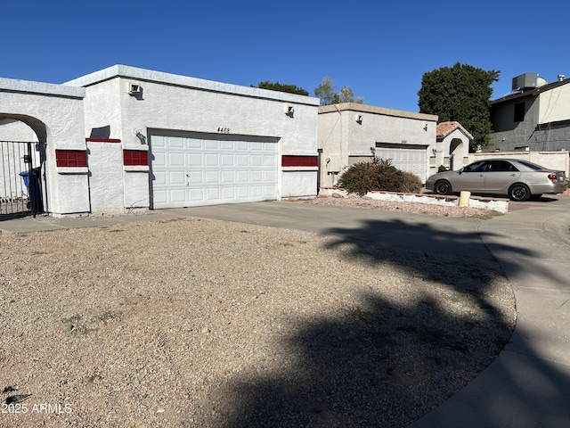 view of home's exterior with a garage