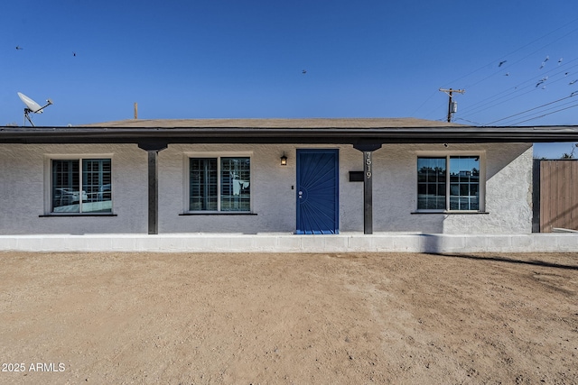 view of rear view of property