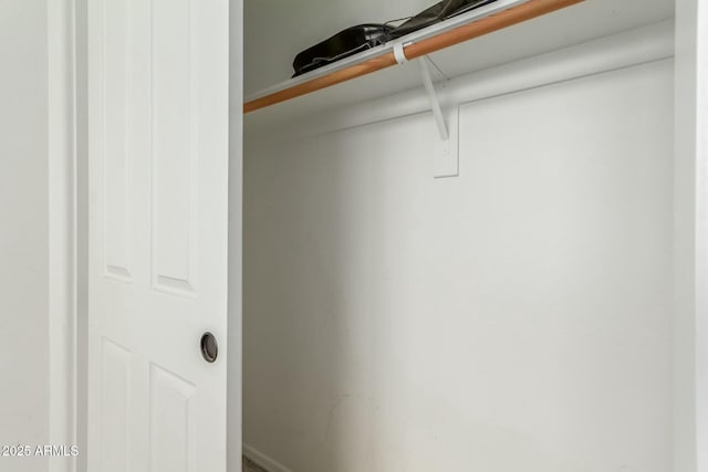 view of closet