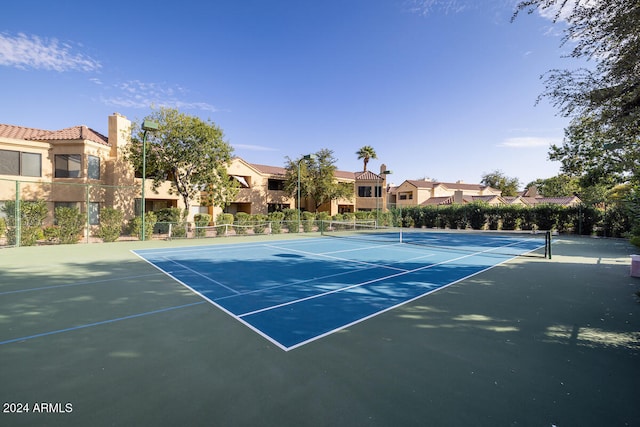 view of tennis court