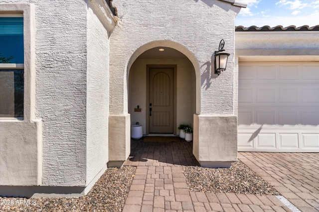 5430 W Notch Hill Rd, Laveen, AZ 85339 - doorway to property featuring stucco siding