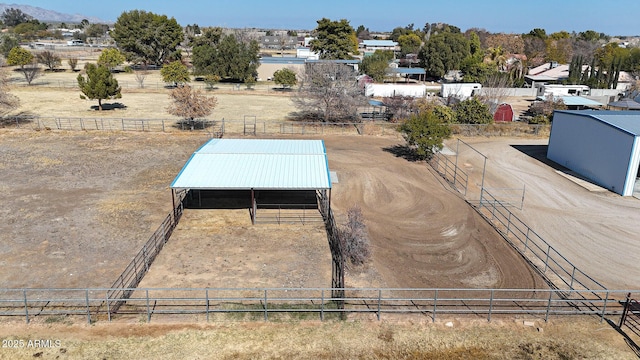 exterior space featuring a rural view