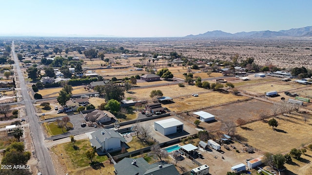 bird's eye view with a mountain view