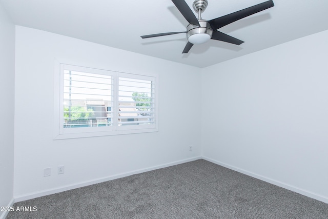 222 W Brown Rd Unit 72, Mesa, AZ 85201 - empty room with carpet, baseboards, and a ceiling fan