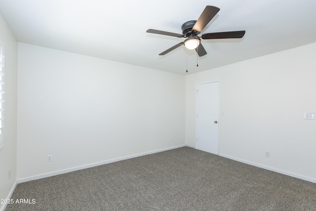 222 W Brown Rd Unit 72, Mesa, AZ 85201 - spare room with carpet, ceiling fan, and baseboards