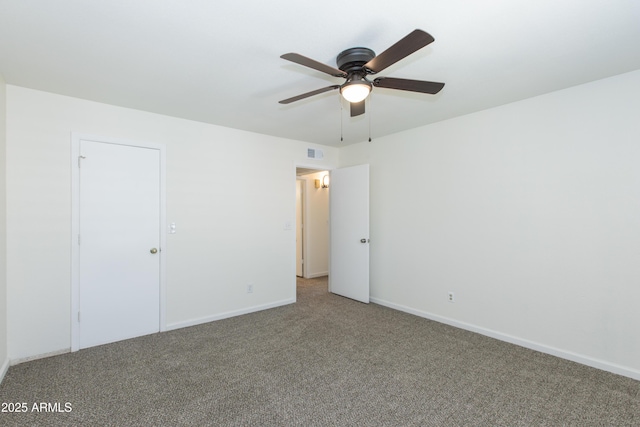 222 W Brown Rd Unit 72, Mesa, AZ 85201 - unfurnished bedroom featuring carpet, baseboards, and ceiling fan