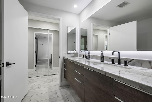 bathroom featuring vanity