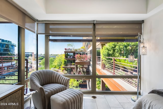 view of sunroom / solarium