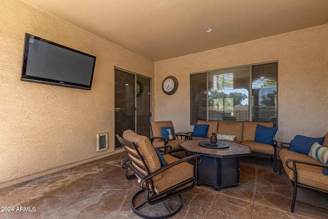 view of patio / terrace featuring an outdoor hangout area