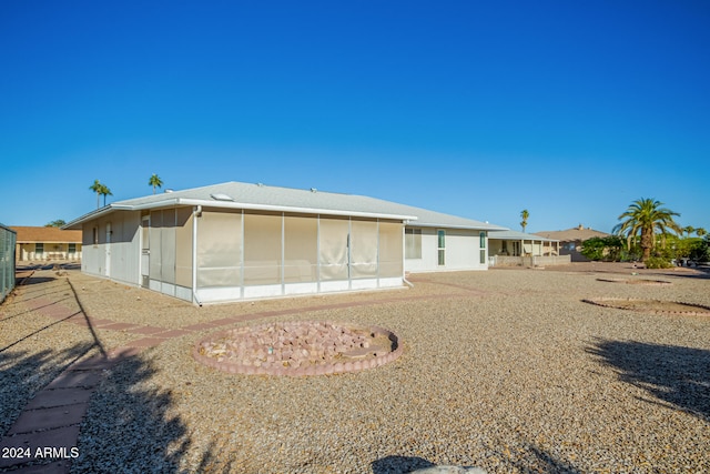 view of back of property