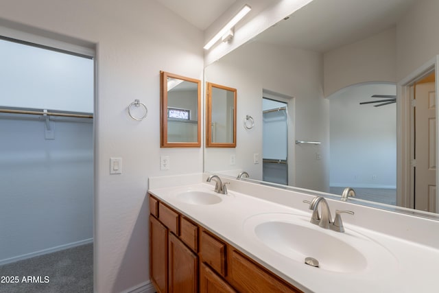 41767 W Somerset Dr, Maricopa, AZ 85138 - full bath with double vanity and baseboards