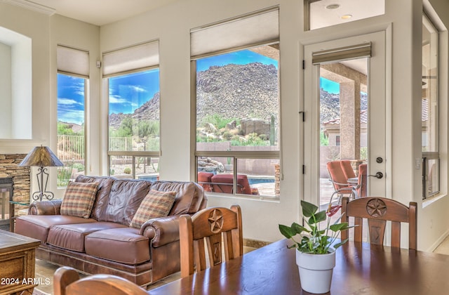 view of sunroom / solarium