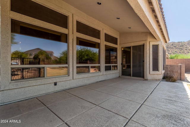 view of patio / terrace with fence