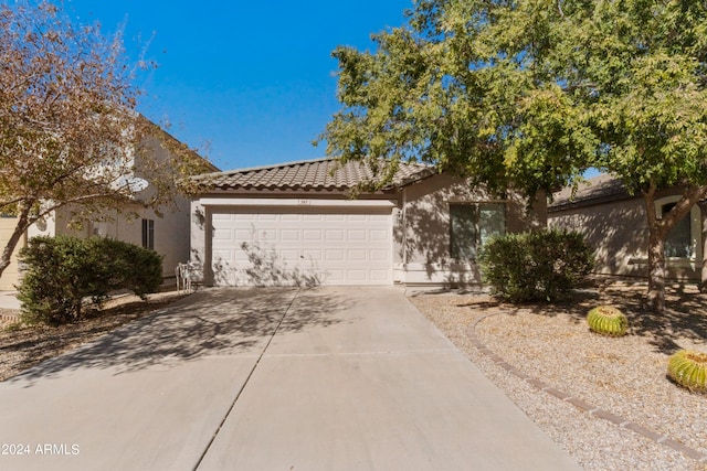 view of front of house featuring a garage