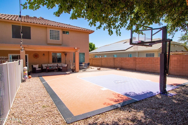 view of basketball court