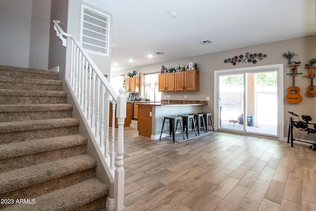 interior space featuring hardwood / wood-style flooring