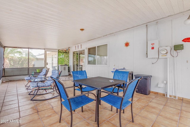 view of sunroom