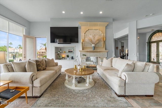 2128 E Clipper Ln, Gilbert, AZ 85234 - living area with recessed lighting