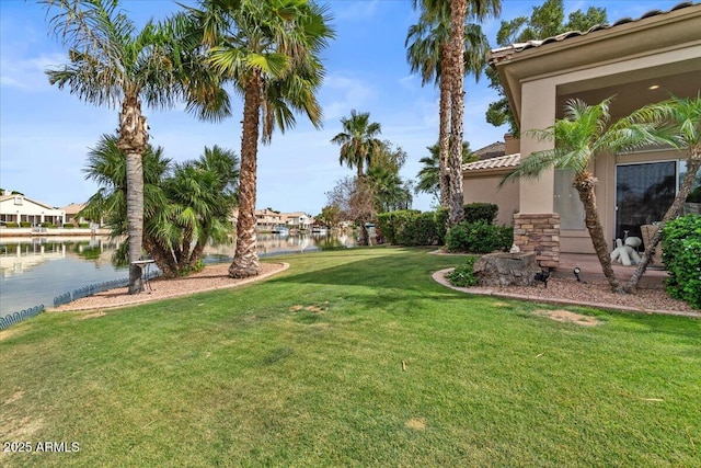 2128 E Clipper Ln, Gilbert, AZ 85234 - view of green lawn with a water view