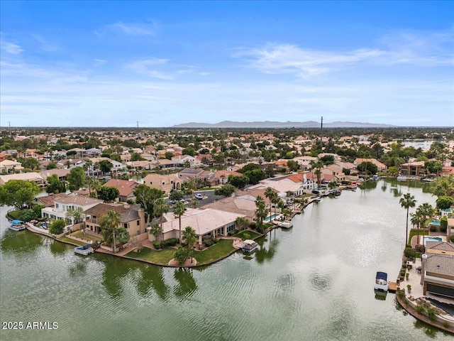 2128 E Clipper Ln, Gilbert, AZ 85234 - aerial perspective of suburban area featuring a water and mountain view