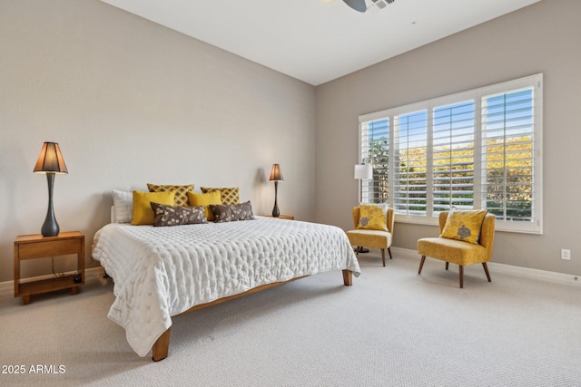 bedroom with carpet flooring