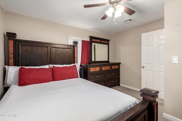 511 E Purdue Ave, Phoenix, AZ 85020 - bedroom featuring carpet, baseboards, and a ceiling fan