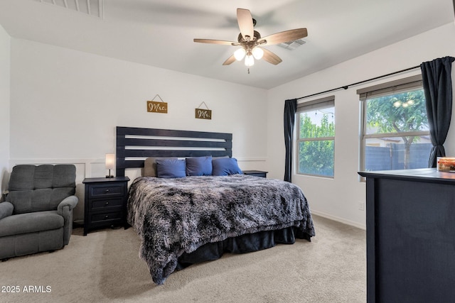 4595 W Foldwing Dr, San Tan Valley, AZ 85144 - carpeted bedroom featuring ceiling fan and baseboards
