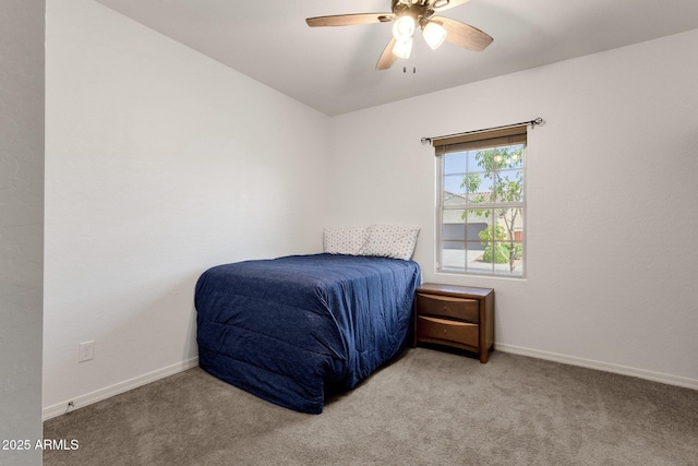 4595 W Foldwing Dr, San Tan Valley, AZ 85144 - bedroom with carpet floors, baseboards, and a ceiling fan