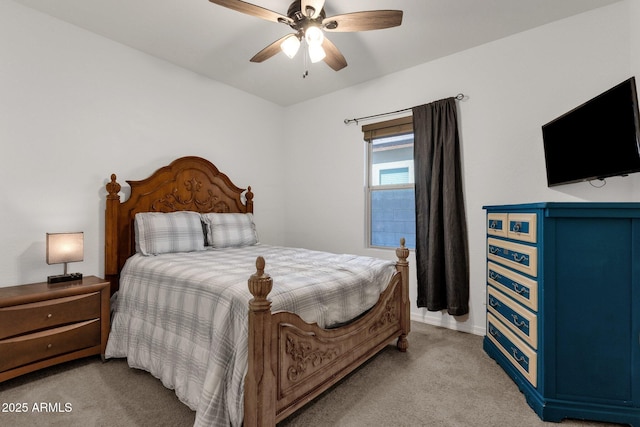 4595 W Foldwing Dr, San Tan Valley, AZ 85144 - bedroom featuring carpet, a ceiling fan, and baseboards