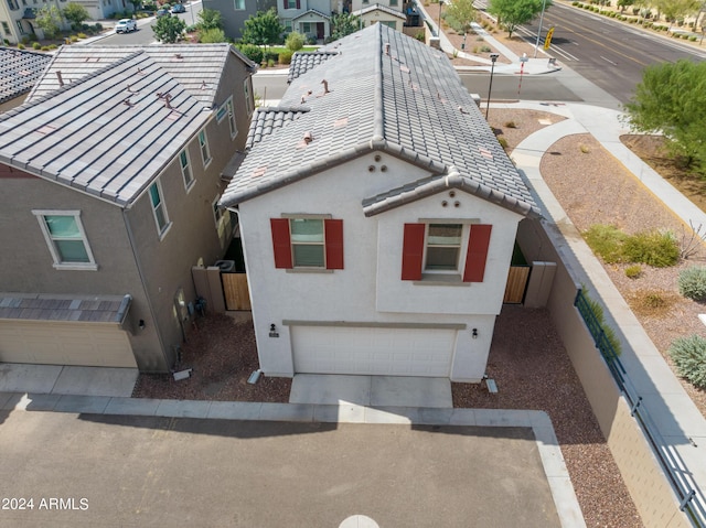 drone / aerial view featuring a residential view