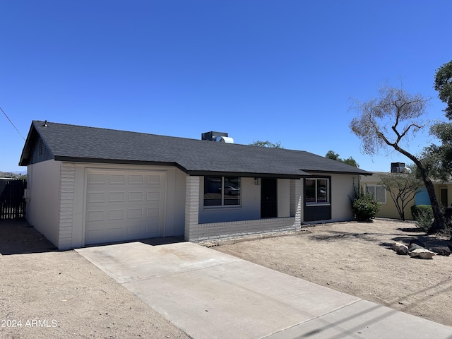 ranch-style house with a garage