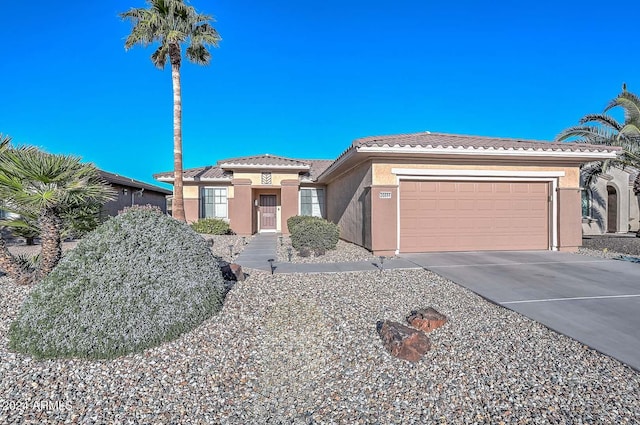 view of front of house featuring a garage