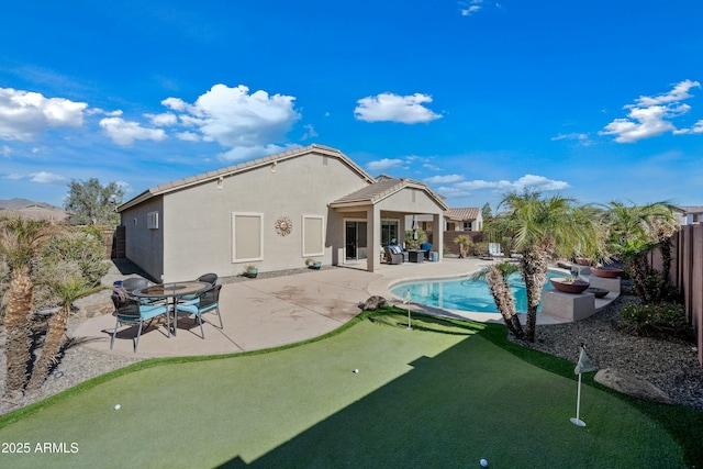 view of pool with a patio