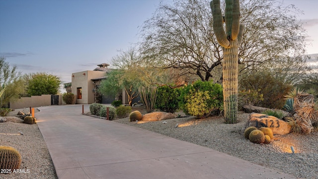 view of pueblo-style house