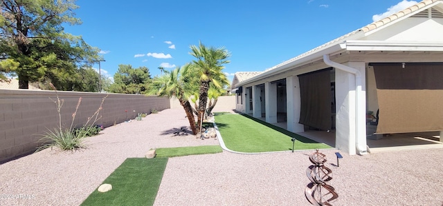 view of yard with a patio